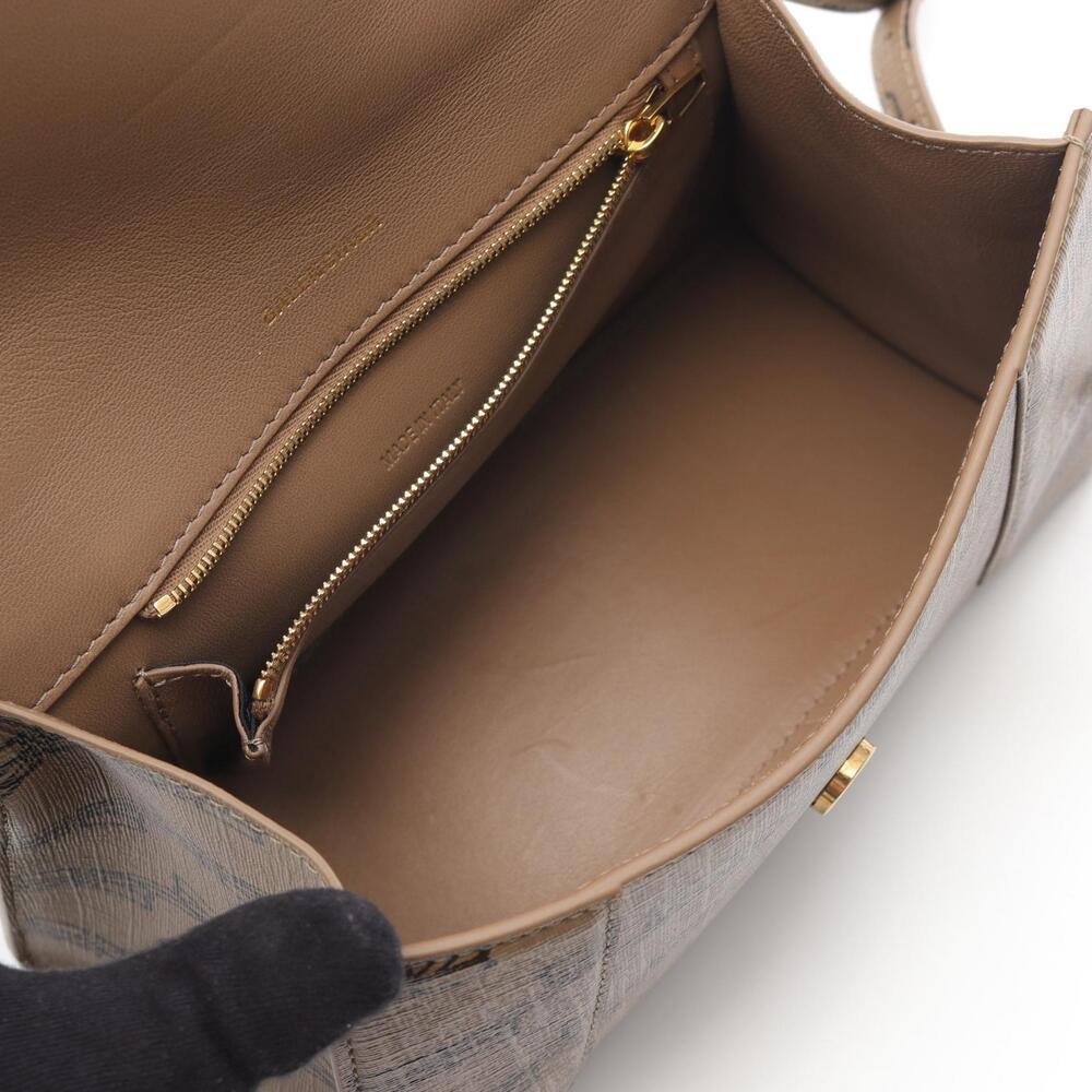 Balenciaga Hourglass Monogram Handbag Canvas Brown - Picture 3 of 8